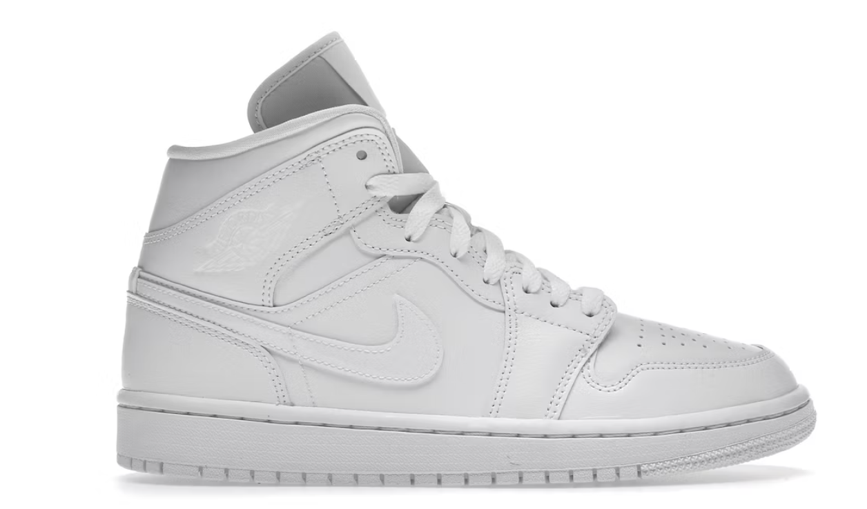 Air Jordan Mid - Triple White (2022) (Women's)