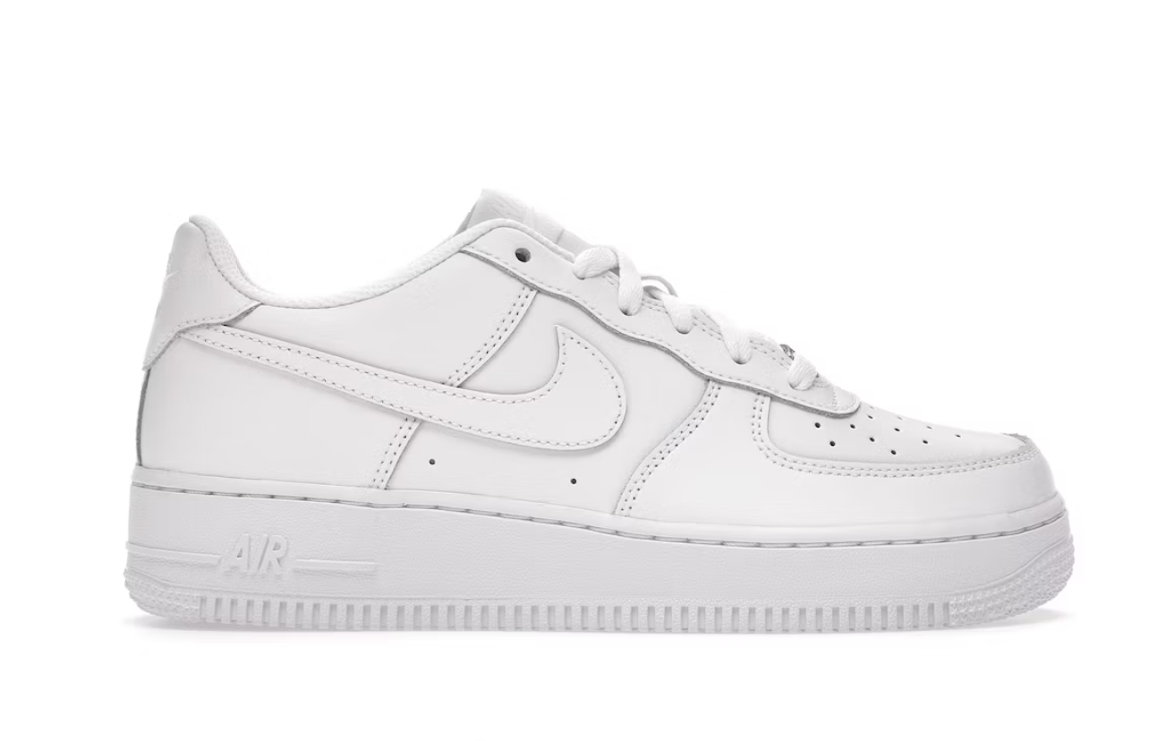 Nike Air Force 1 Low LE - Triple White (GS)